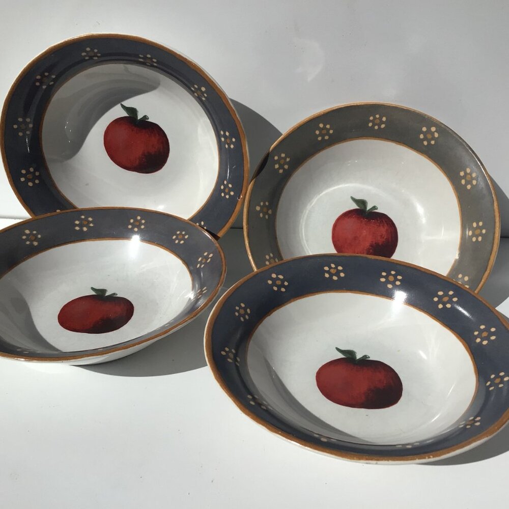 #6254 VINTAGE COUNTRY ORCHARD BY   BLOCK COUPE  7 1/4” 4ea